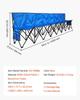 Portable Folding Bench, 8 Seat Foldable Soccer Bench with Side Pockets and Carrying Bag, Lightweight Sideline Seating with Back Rest for Football,