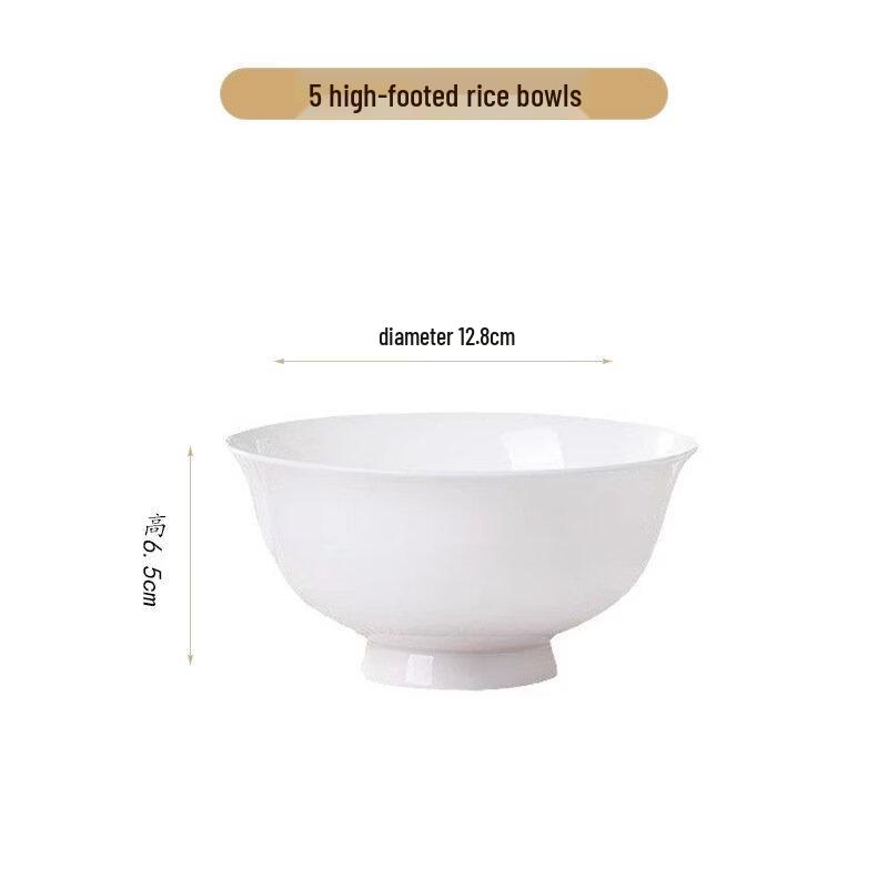 Abay Mikrowellengeeignete Bone China Reisschalen (2er Set)