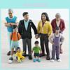 Familien-Figuren-Set Für Heimdekoration Mit PVC-Material Und Realistischen Menschenmodellen Für Sammler