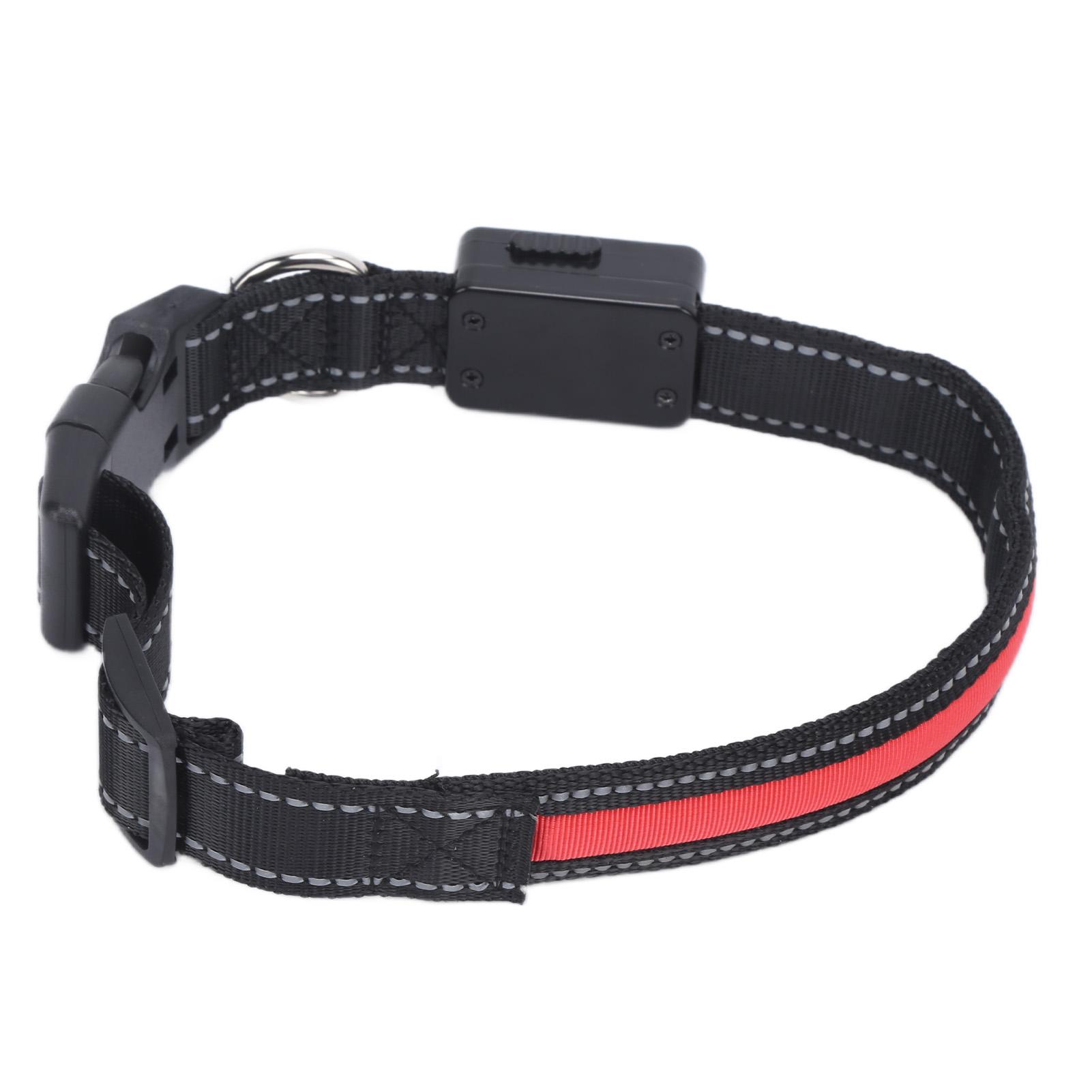 Светодиодный ошейник для собак USB Перезаряжаемый Солнечный Светящийся Ошейник Регулируемый Светящийся Ошейник для Больших Средних Маленьких СобакL L