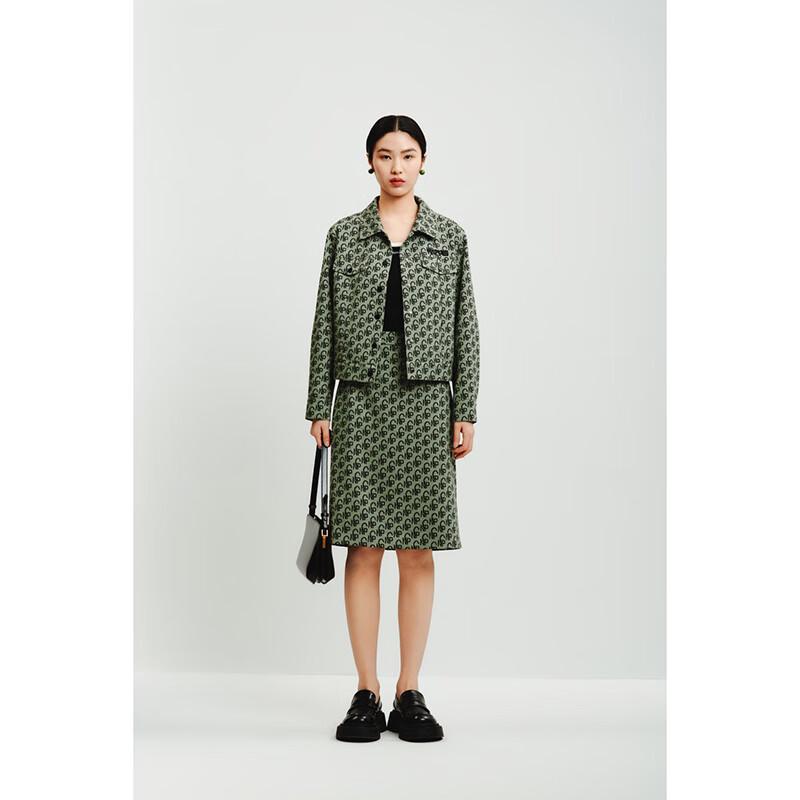 

Женская повседневная куртка с длинным рукавом и принтом L