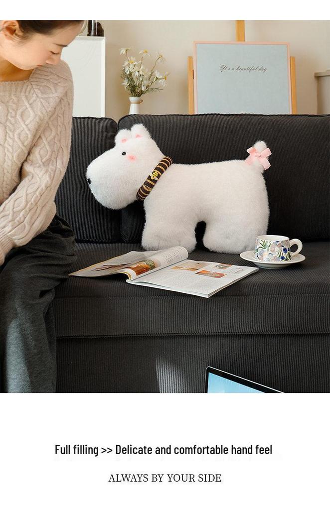 Cross-border New Collar Dog Pillow - Cute Toy Sofa Doll & West Highland Home Decoration
