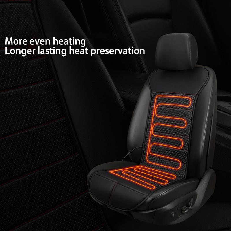 12V-24V Heated Car Seat Cushion Cover Anti Slip Warm Winter Car Seat Cover Universal Auto Seat Heating Pad Interior Accessories