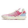 Li Ning All City 12 Cushioning Slip Resistant Abrasion Resistant Breathable Low top Basketball Shoes Men's Pink Blue ABAU023-8