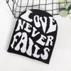 Letter Knitted Hat Elastic Hip Hop Cap Gothic Beanies Cap  Outdoor