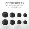 Stereo headphones with microphone, earplug type, Lightning 10.0mm, black