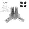 Alloy with Screws 2020 3030 4040 Series Slot 3-Way End Corner European Standard Bracket Connector