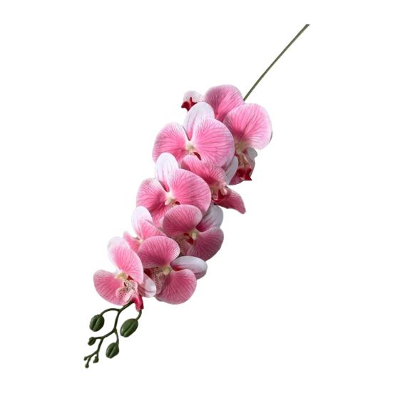 Faux Orchid Stems 39 Inch Artificial Phalaenopsis Flowers with 9 Heads Full Blooms for Valentine's Day Home Office Wedding Party Decor