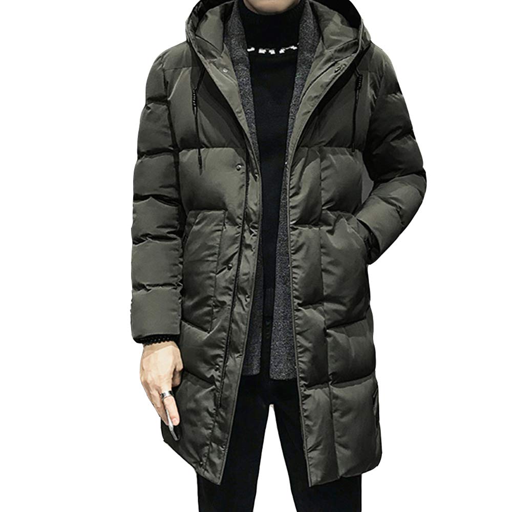 Poperdision Winter Down Outdoor Large Cold Loose Men's Jacket, Long, Padded, Thick, Jacket, Size, Weather, Windproof, Fit, Casual, Windbreaker,