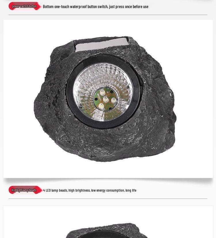 Solar LED Spotlight Outdoor Garden Lawn Decoration with Light Control