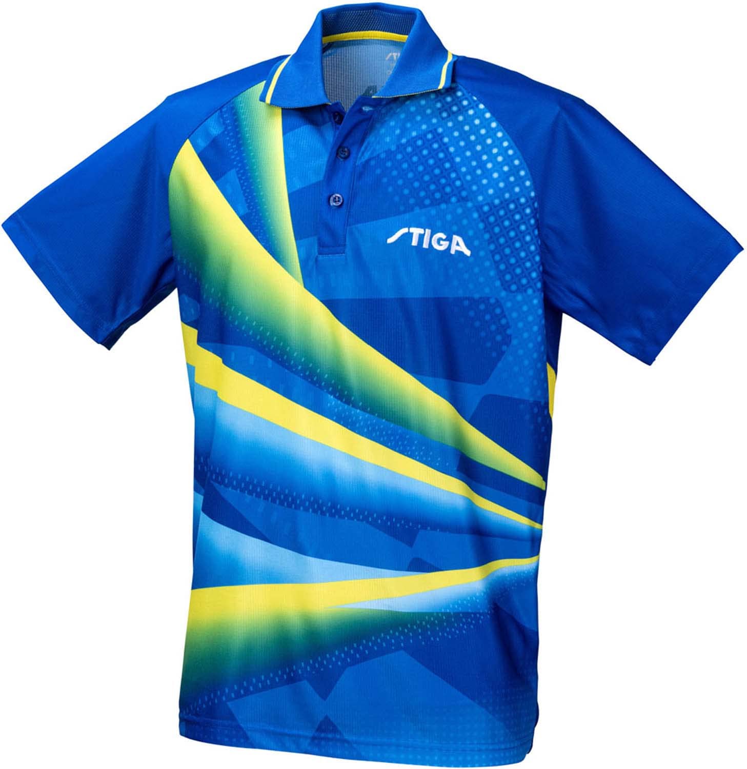 

Table Tennis Short Sleeve Shirt Yellow L [Stiga] CN-III