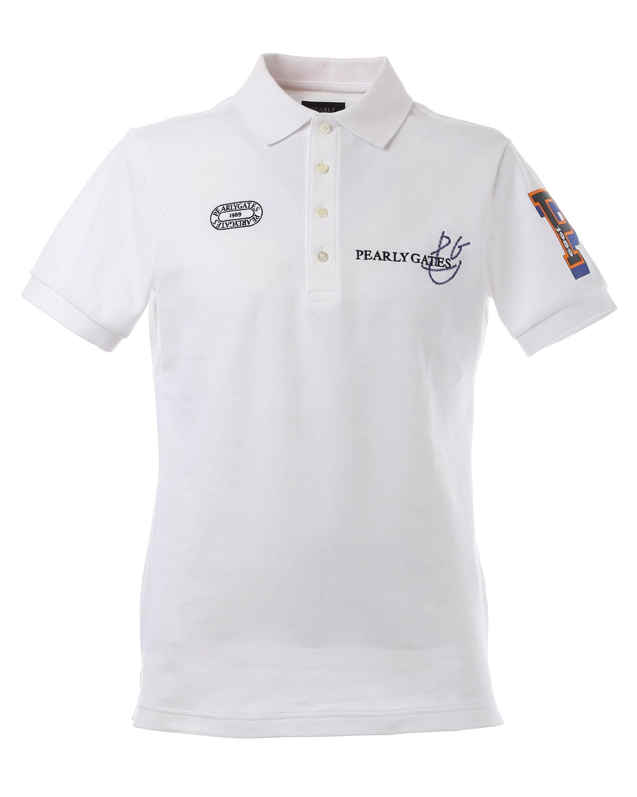 

PEARLY GATES Short Sleeve Polo Shirt Golf 6 Men s (Basic Logo) / / 053-5160201 030_White [LL]