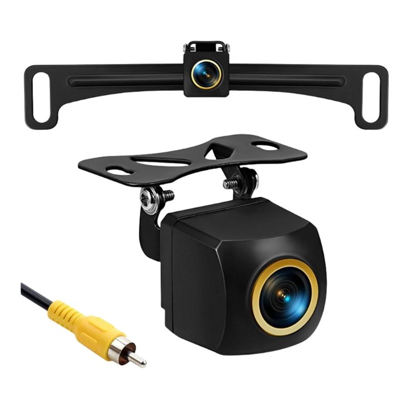 Car Reverse Rear View Camera License Plate Waterproof Parking Backup Camera For US License Plate Bracket