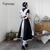 Japanisch inspiriertes Schwarz-Weißes Schuluniform-Maid-Kleid