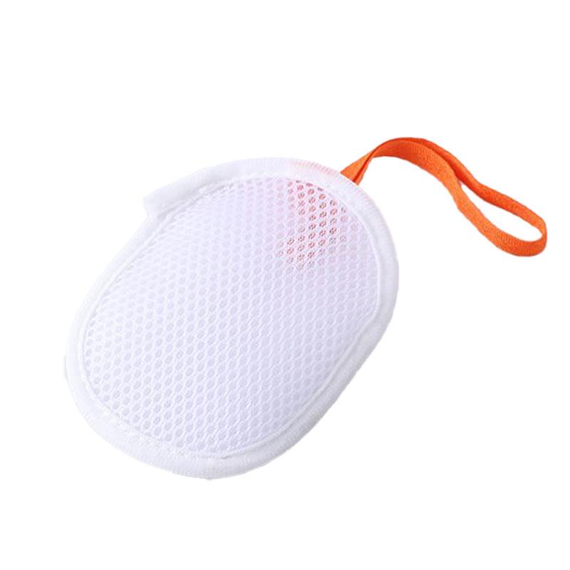 Двусторонняя сетчатая сумка-мочалка для пенящегося мыла для ванны и очищения лица