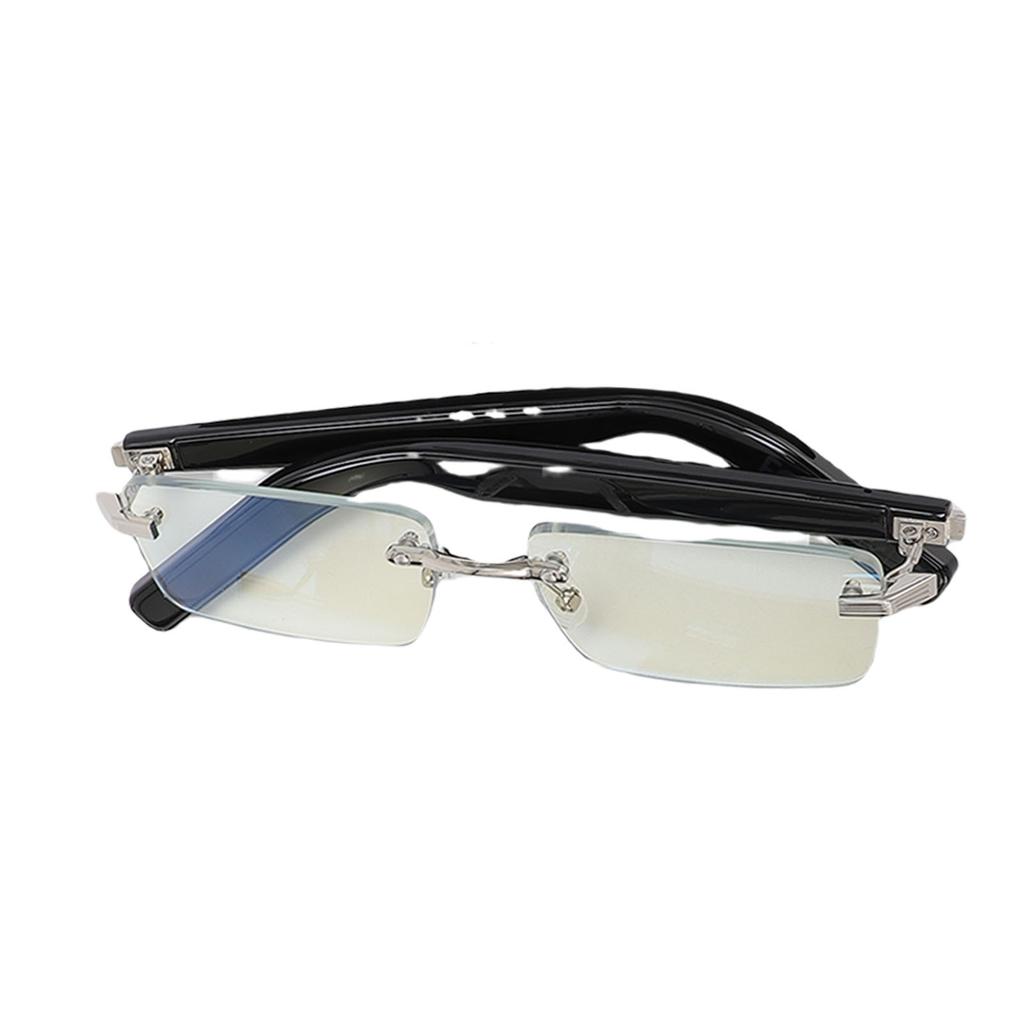 AI Translation Glasses Bluetooth 5.3 144 Languages Real Time Rimless Smart Translator Glasses with Anti Blue Light Lens