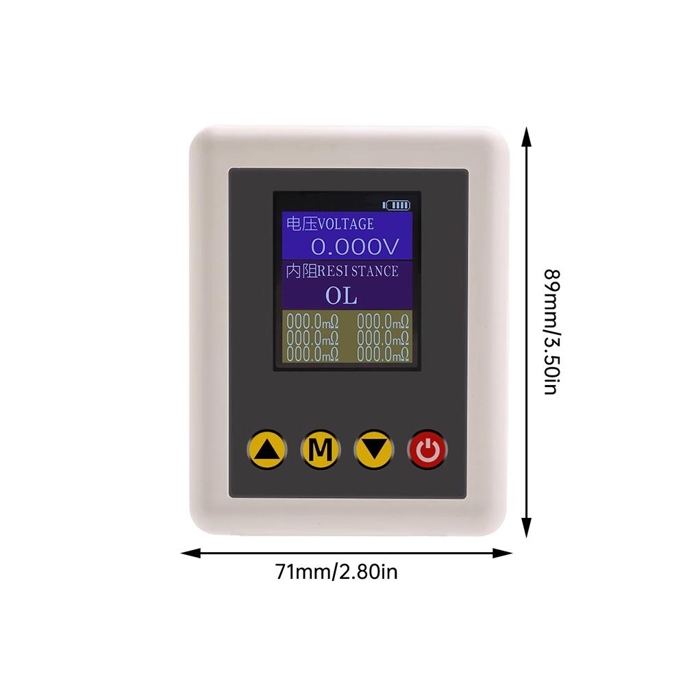 

TS4520 Voltage Internal Resistance Tester 1.77-inch TFT HD Display Supports Fine Adjustment with Kelvin Clip білий