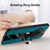 Realme 11 Pro Plus İçin Halka Tutuculu Deri Kılıf Kapak Lüks Manyetik Silikon Koruma Telefon Kılıfı Realme 11 5G Realme11 İçin