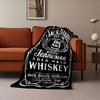 Jack Daniel's Whiskey Print for all seasons blanket lunch break throw gift
