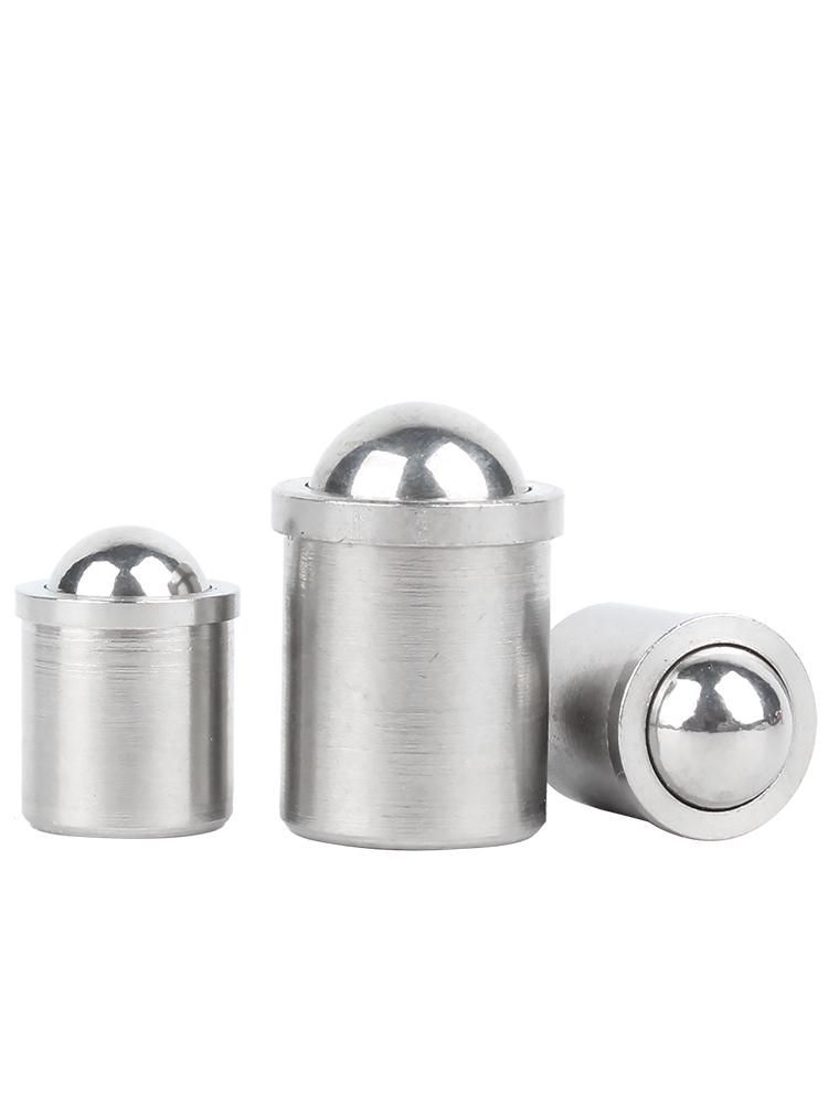 304 Stainless Steel Spring-Loaded Ball Plunger with Limit Screw