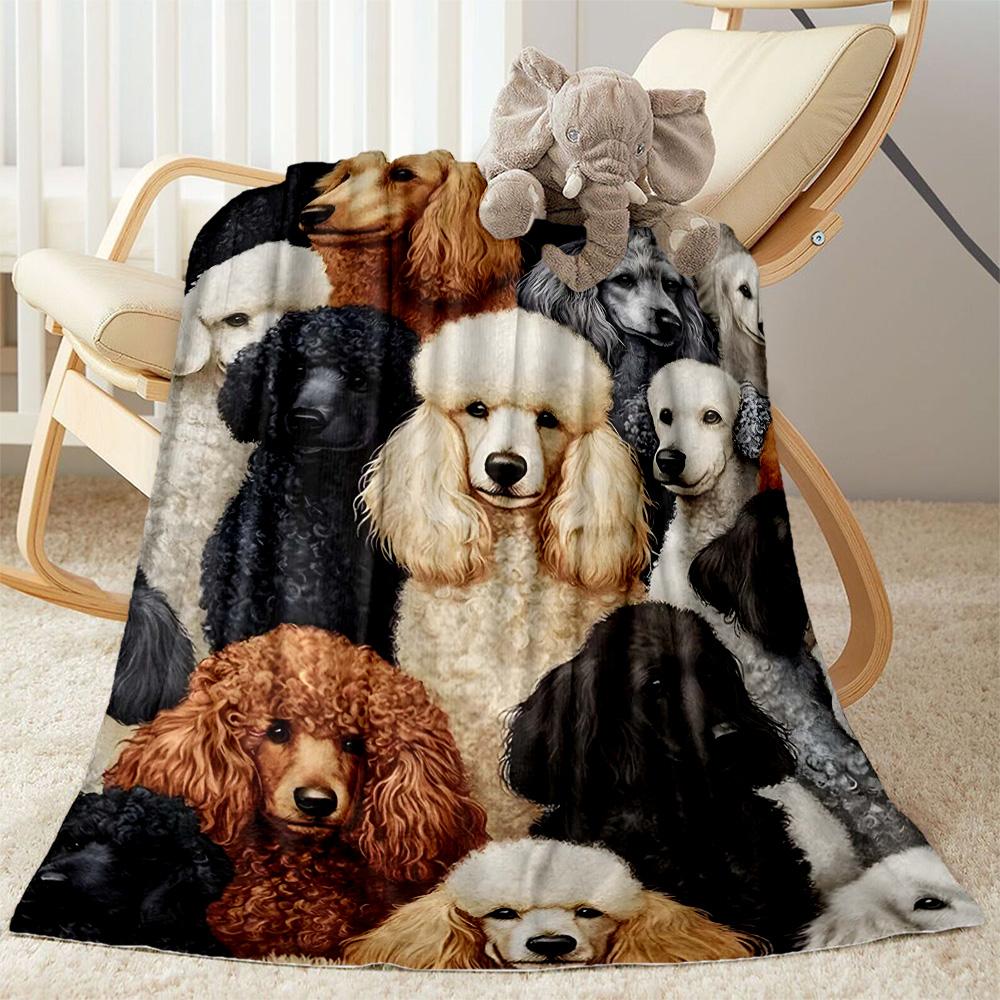Chihuahua Photo Collage Flannel Blanket,Lightweight,Office Blanket,Sofa Blanket,Comfortable Blanket