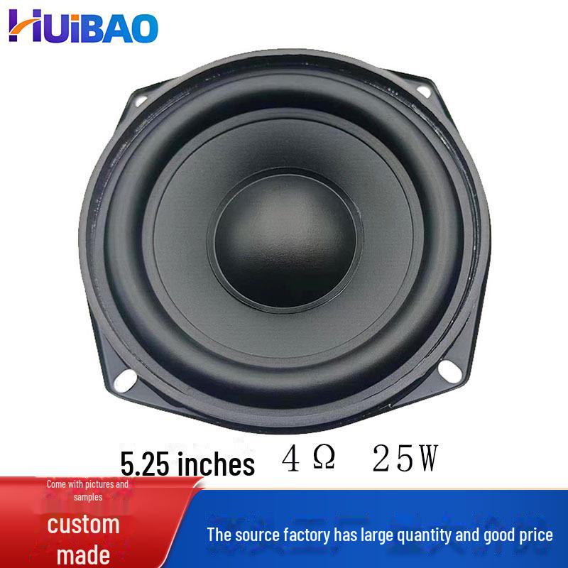 

Точечный полнодиапазонный 5,25-дюймовый 25-ваттный 4-омный низкочастотный динамик, 133 мм 5.25 inch 4 ohm 25W