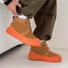 Fashion 2025 New Winter men boots  Slippers Warm Men Shoes Waterproof Non-Slip Plush Sneakers Male Leather  Boots size 38-44