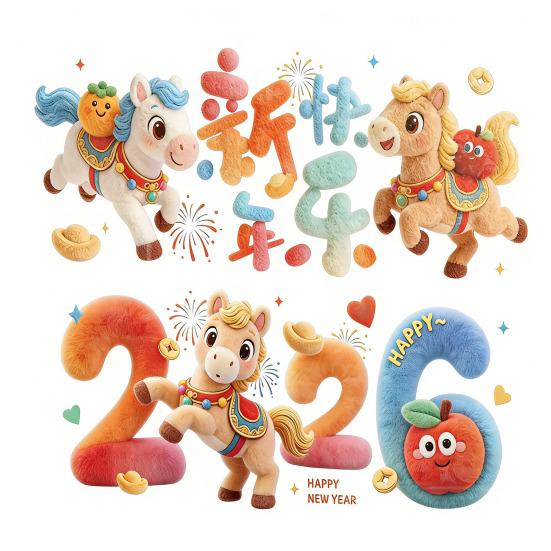 

1 Pair Traceless Window Sticker Zodiac Horse Design PVC Electrostatic Adsorption Reusable Glass Decal Home Doors Windows Decor