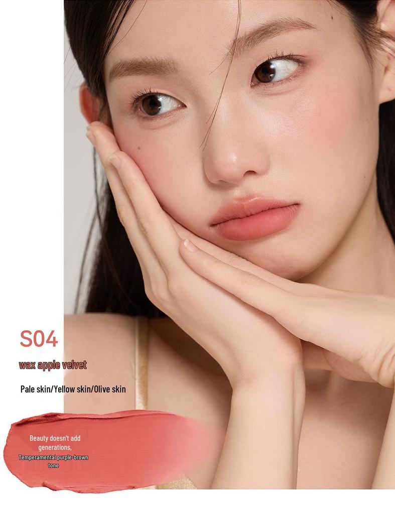 AZTK Non-Stick Matte Sherbet Lip Mud - Nude Color, Long-Lasting Lipstick