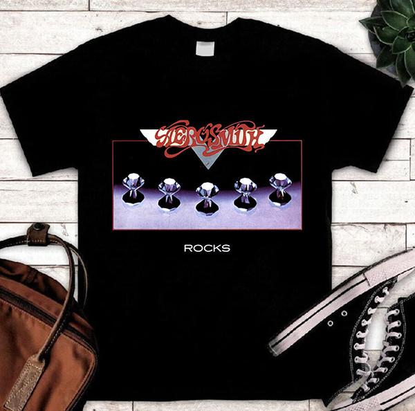 Aerosmith Rocks Album T-Shirt Unisex Heavy Tee Unisex T-Shirt Graphic Tee S