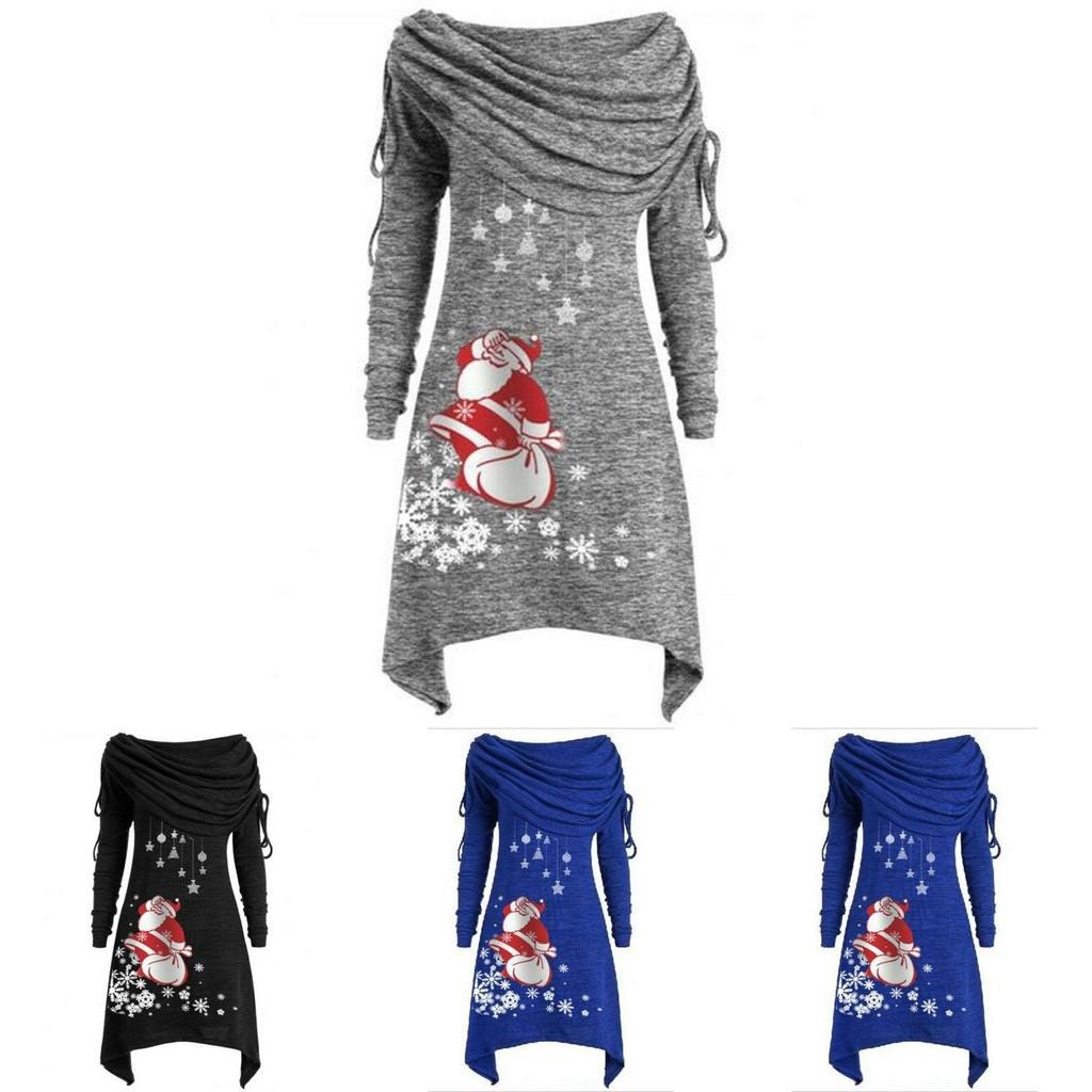 Festive Women's Santa Claus Sweater Jumper With Soft Material For Christmas Celebrations