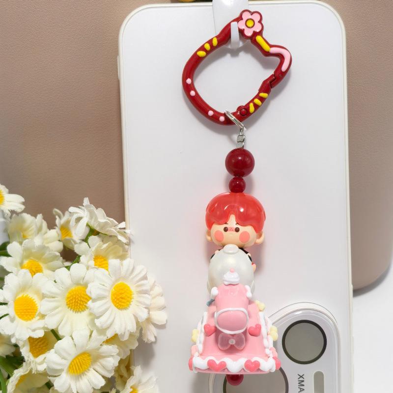 

Creative Pop Mart Riding Rocking Horse Phone Charm Lanyard: Cute, Exquisite, and Innovative Design