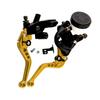 7Celsius8  Motorcycle Brake   Levers Master Cylinder Reservoir Set    