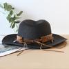 New Fashion Bohemia Style Vacation Straw Hat Women Beach Grassland Travel Retro Cowboy Sun Hat Women'S Wide Brim Panama