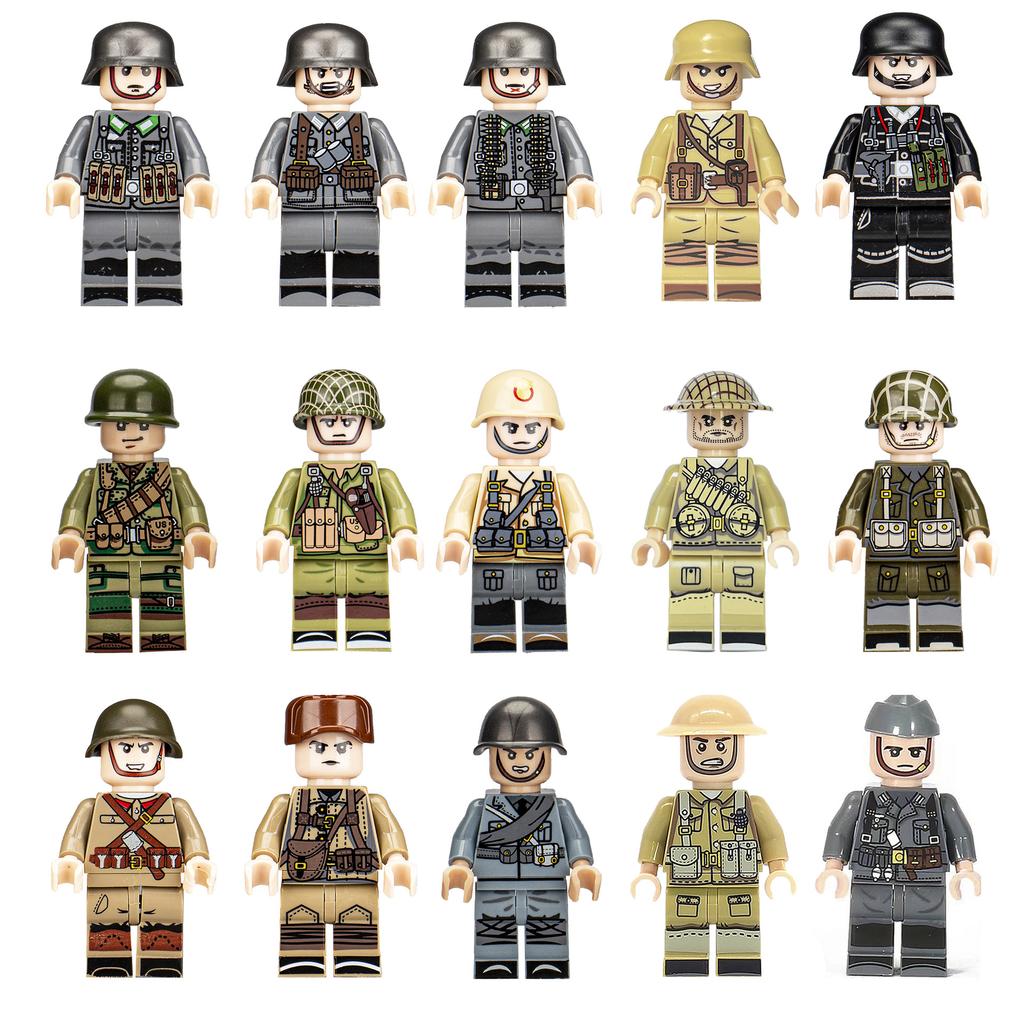 Military Building Block Children'S Toy Doll Collection Series Building Block Assembly