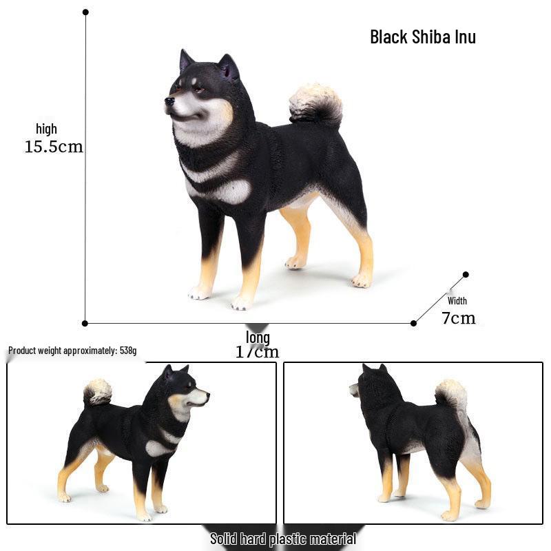 Large Shiba Inu Akita Inu Dog Figurine Model Toy Ornament