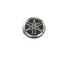 Genuine Yamaha Tuning Fork Logo Emblem Sticker Aluminum Silver Black Black Diameter 25mm