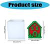 Christmas House Silicone Mould for Candle Making Holiday Craft Soap Chocolate Art Festival Home Decoration