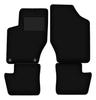 Černé sametové podlahové rohože pro: Citroen DS4 hatchback (2011-2015)