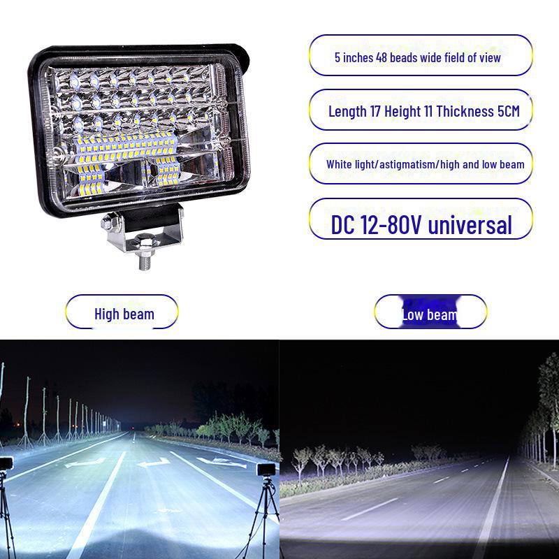 

Светодиодный прожектор 12-24 В для грузовиков, экскаваторов, сельскохозяйственной техники, погрузчиков - модификация фар, заднего хода, противотуманных фар. Single Pack