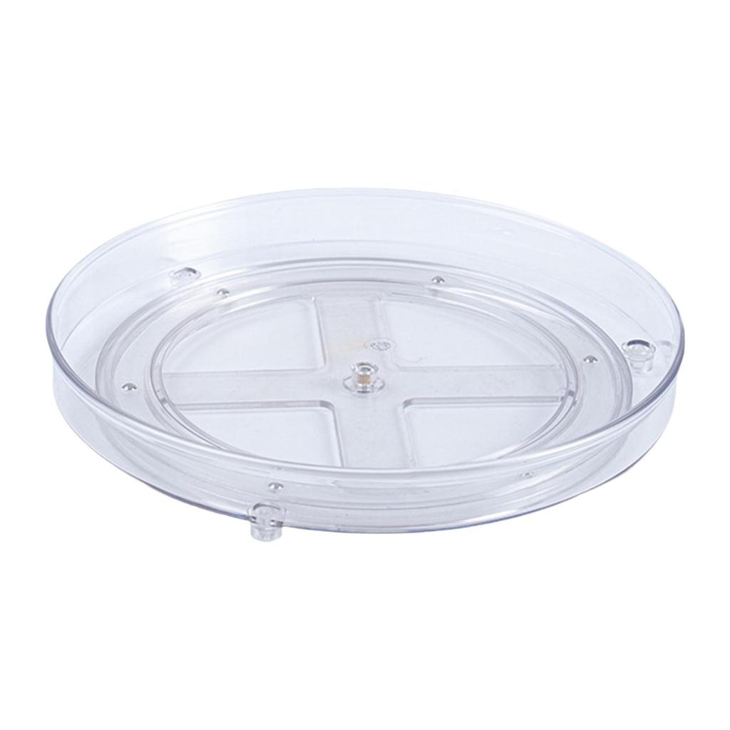 Condiments Organizer Storage Tray Nonskid Kitchen Spice Rack Turntable Counter Container for