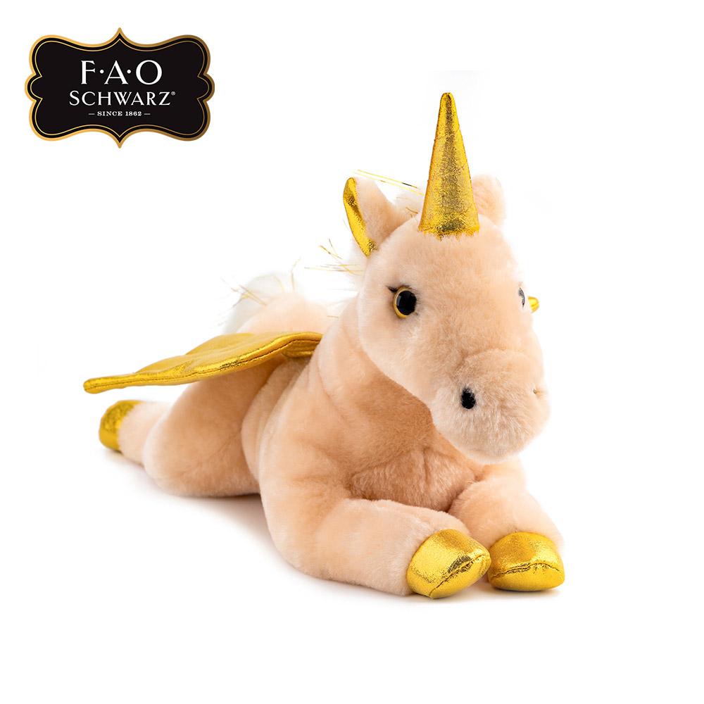 

[toytron] F.A.O. Schwarz Plush Gold Pegasus Doll 38cm