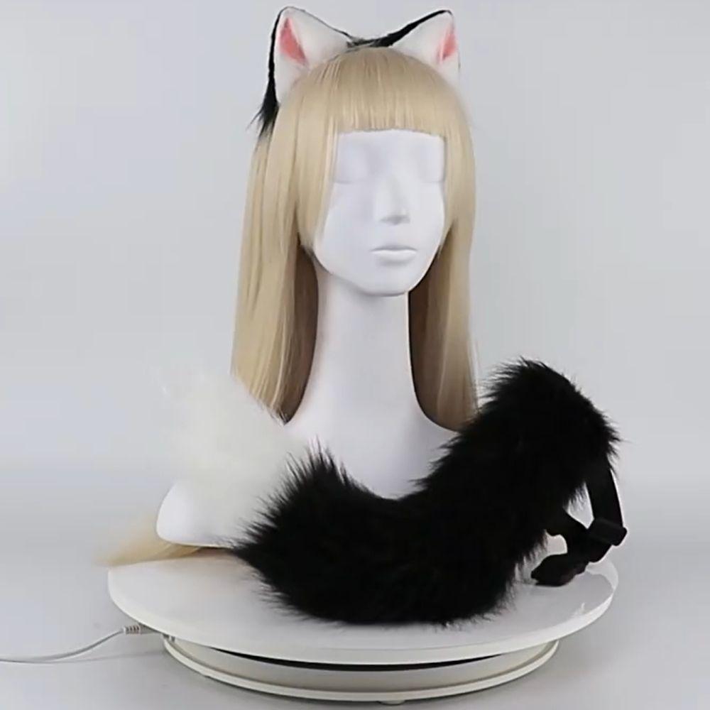 1 set Cat Tail Halloween Animal Cosplay Props Cat Ear Animal Cosplay Props  Kid‘s Gift