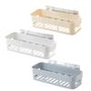 Bathroom Kitchen Shelf, Plastic Suction Shelf, Non Perforated Adhesive Bathroom Storage Shelf