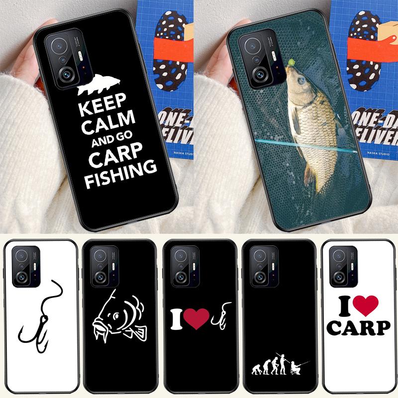 Fish Fishing Carp Case For Xiaomi 13 14 15 Ultra 11T 12T 13T 14T Pro POCO X7 Pro X3 X5 X6 M6 F5 F6 Pro Cover