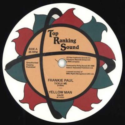 12-Zoll Schallplatte FRANKIE PAUL; YELLOWMAN - Kitzel mich; Gaze / Version TRSRR17 Top Ranking Sou 1988 Europa Reggae, Ska & Dub