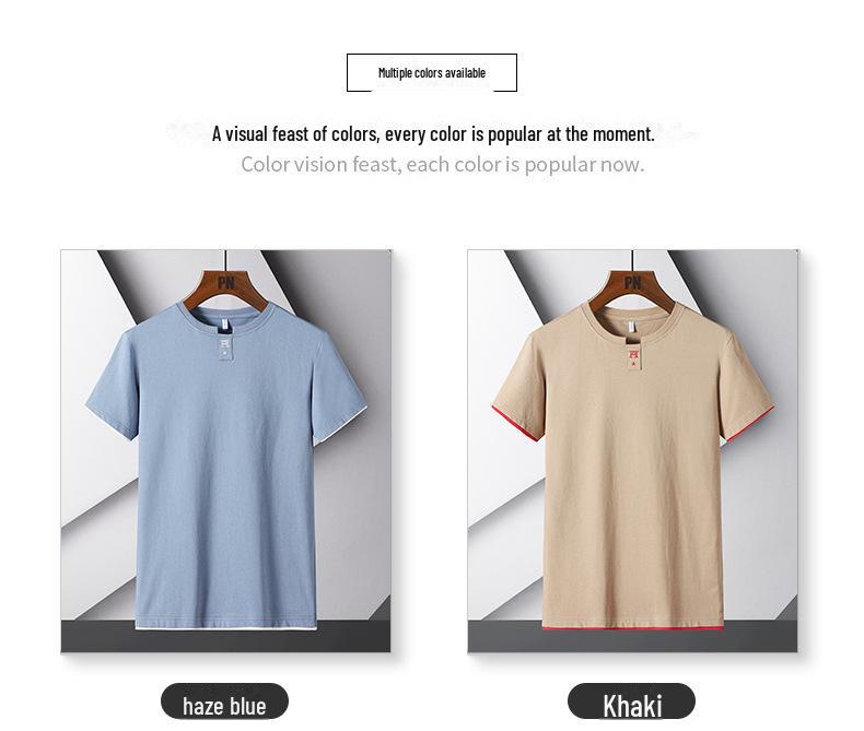 Men's 2025 Summer Trend Short-Sleeve Cotton T-Shirt