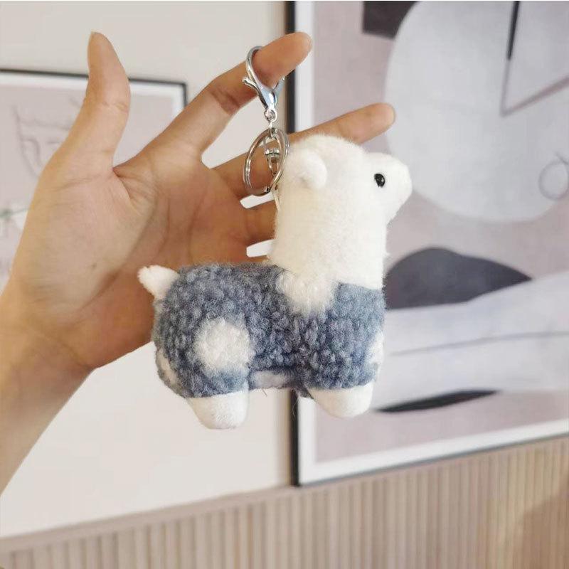 Colorful Alpaca Keychain Plush Cute And Soft Ideal For Gifts Birthday