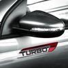 TURBO 3D Kovový Znak Odznak Pro Karoserii Univerzální Styling Exteriéru Auta Emblém Nálepky Dekorace