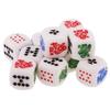 10pcs 6 Sided D6 Dice Party Board Game Dice Queen Jack Gaming Card Game Dices